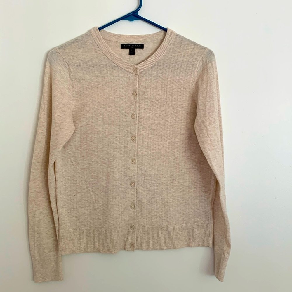 Banana Republic Sweater Tan Lightweight Medium
